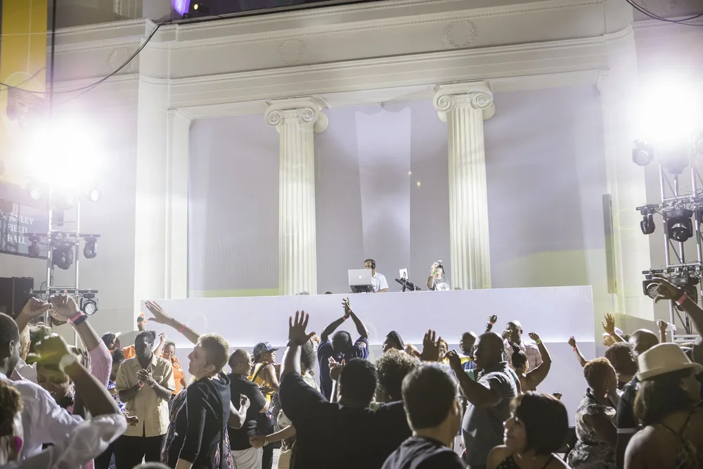 Hot Mix party event with guests celebrating on the dance floor