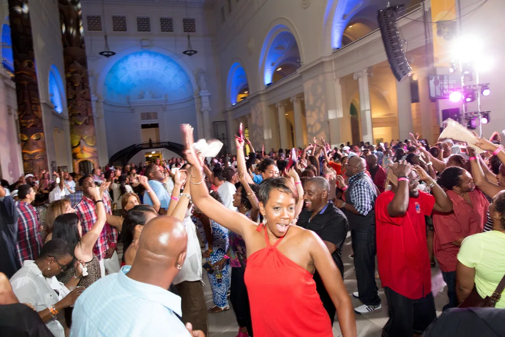 Guests enjoying a private party with DJ entertainment