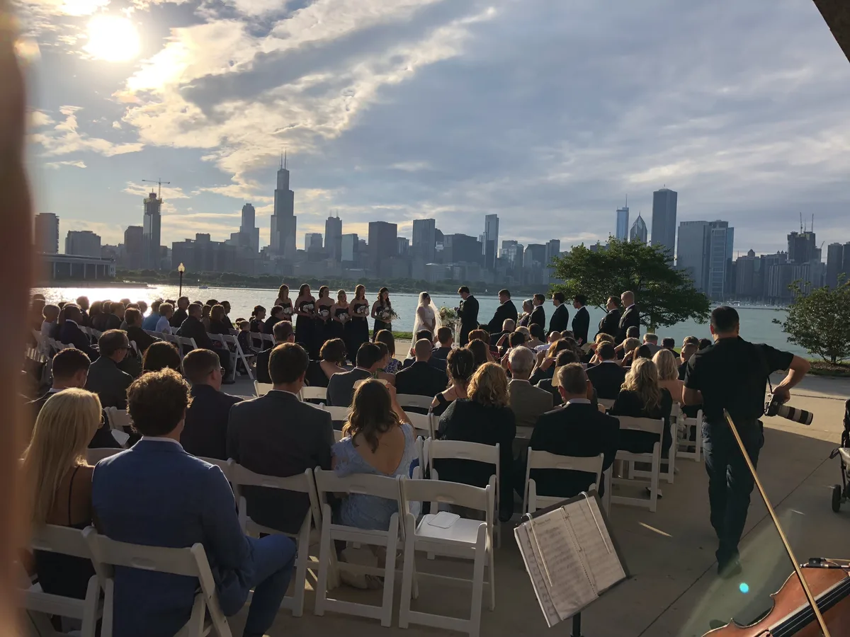 Chicago wedding venue with skyline views